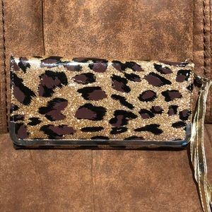Glitter Leopard Wallet